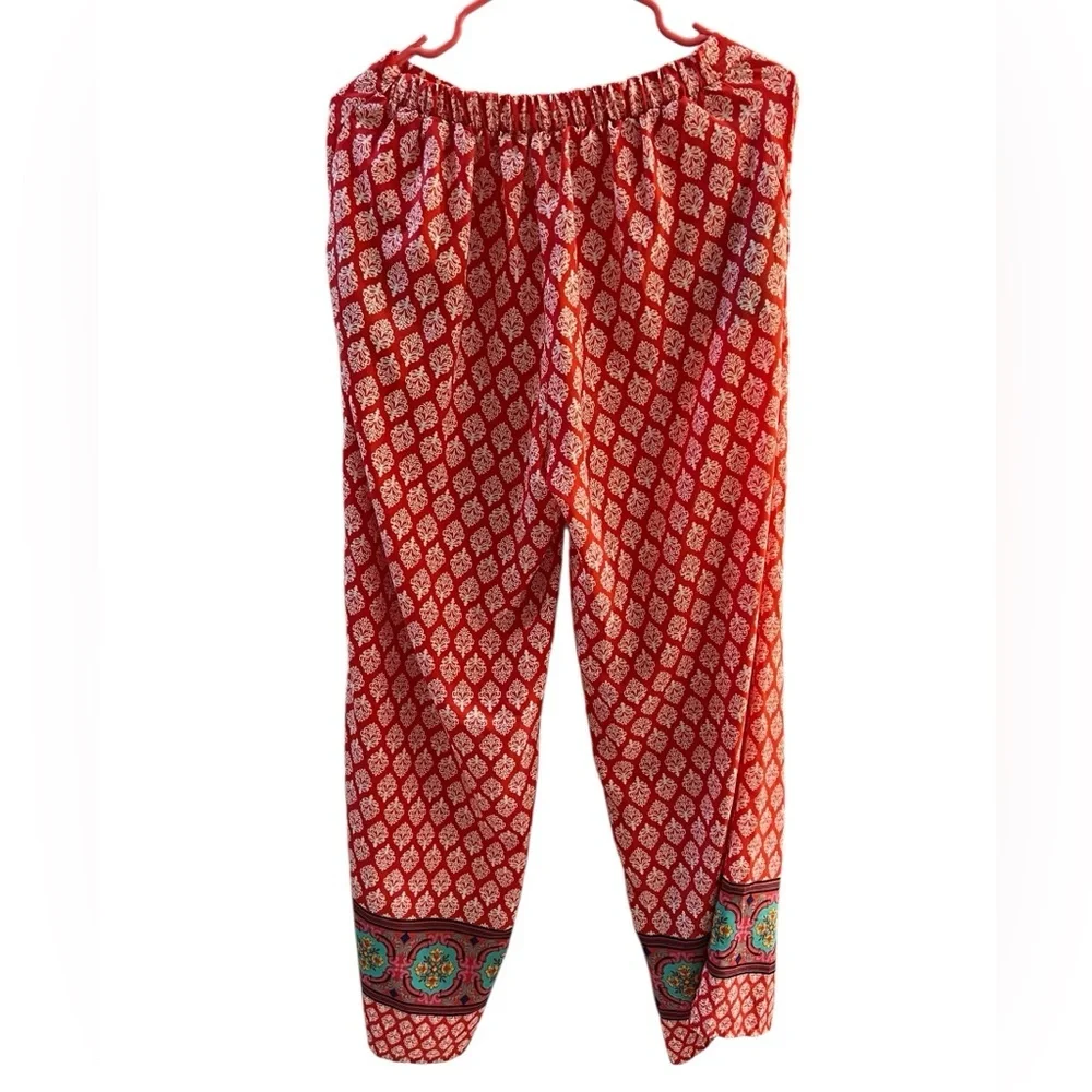 Love tree happens bohemian pants red with design size medium